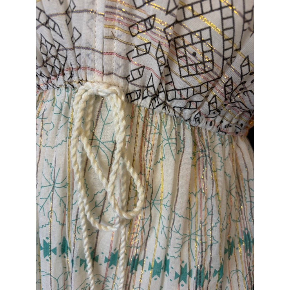 World Market Boho Indie Tribal Kaftan Midi Dress NWT Sz S/M - Picture 4 of 9